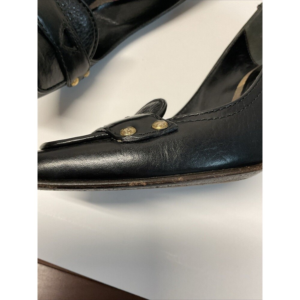 Burberry Italy Leather studded accents Black High Heels size 38 ( 7 in US ) - Picture 7 of 15